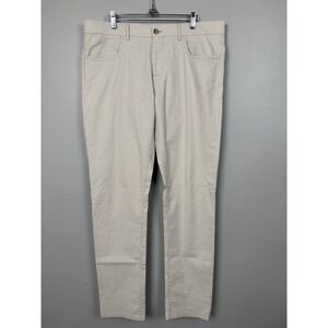 Canali Stretch Regular Fit Pants Italian Luxury Chino Casual Striped Trousers 36